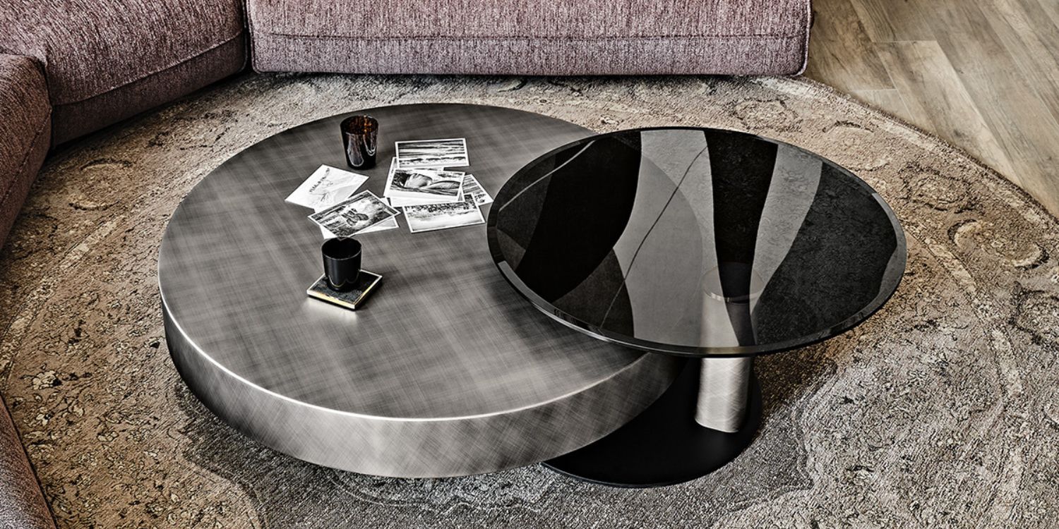 Contemporary coffee table styling in modern London living room